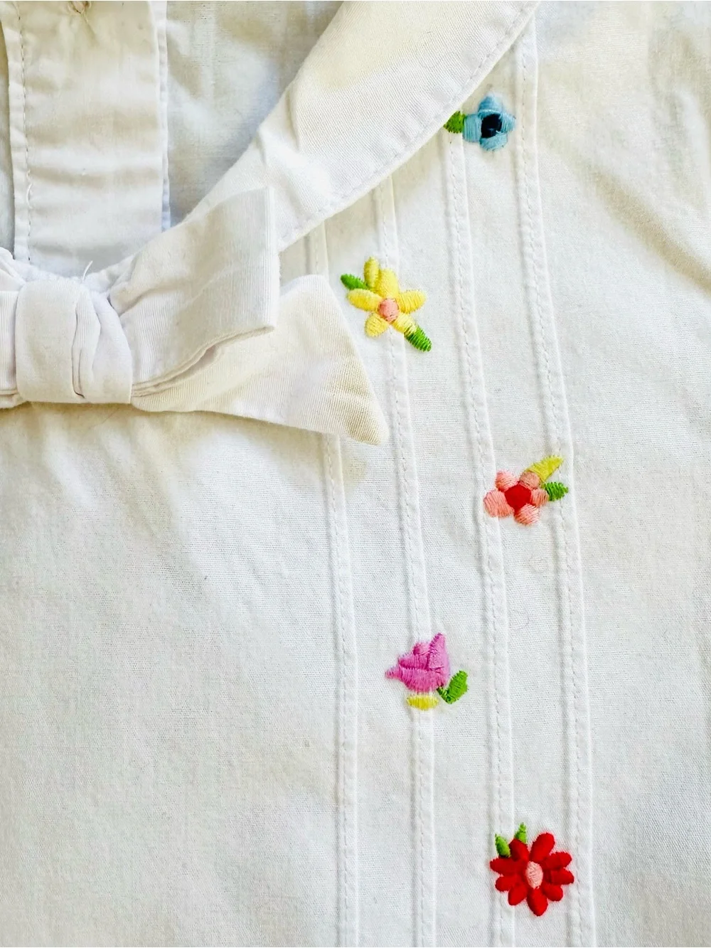 Gymboree White Woven Floral Embroidered Peter Pan Collar Top Girl’s Sz 3T